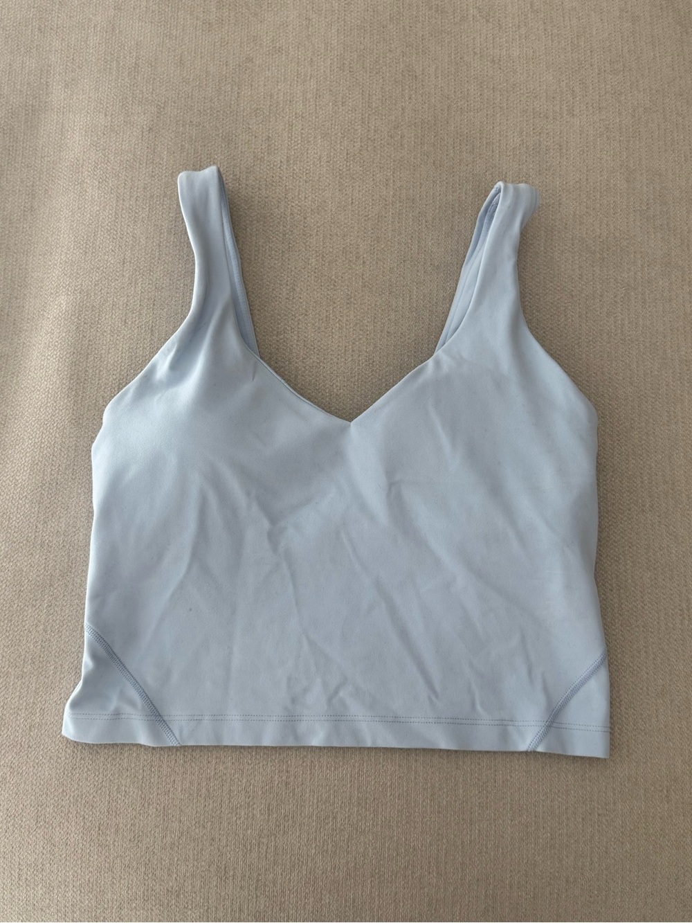 Lululemon Ice Blue Baby Light Blue Align Cropped Tank Top Active Top